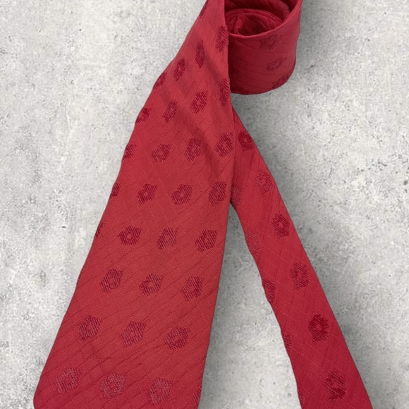 PAL ZILERI XL Red Floral Silk Blend LUXURY Tie ITALY - Picture 5 of 5